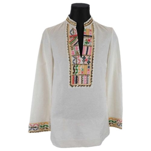 Pre-owned Tory Burch Tunic In White
