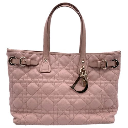 Pre-owned Dior Cloth Tote In Pink