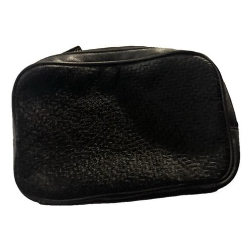 Pre-owned Reiss Cloth Clutch Bag In Black
