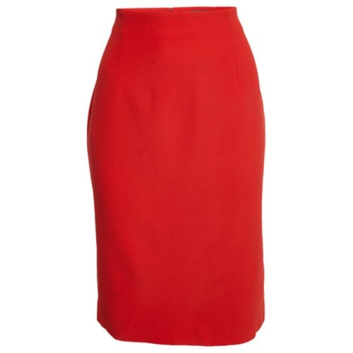 Pre-owned Alexander Mcqueen Skirt In Red