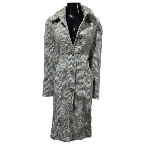 Pre-owned Max Mara Wool Coat In Grey