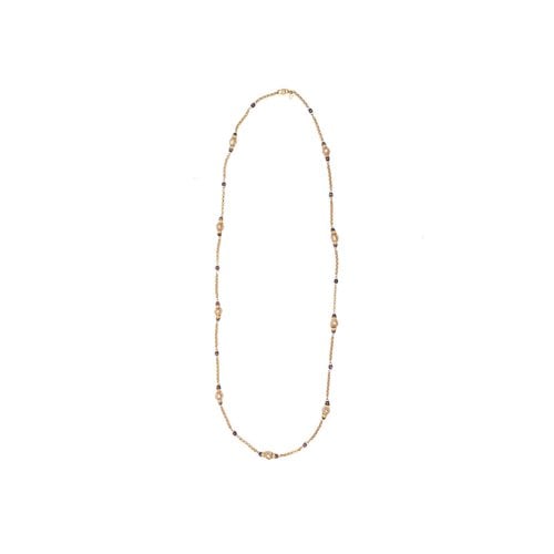 Pre-owned Celine Yellow Gold Long Necklace