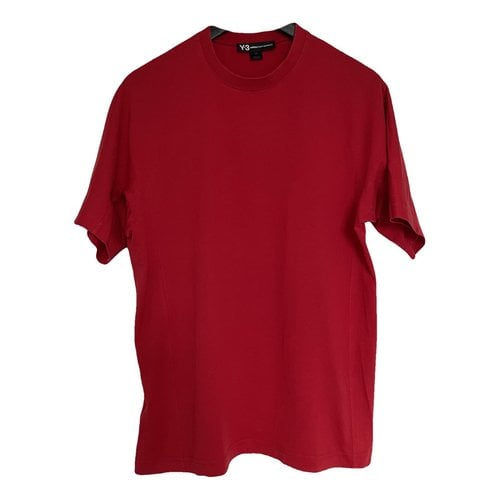 Pre-owned Y-3 By Yohji Yamamoto T-shirt In Red