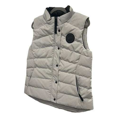 Pre-owned Canada Goose Puffer In Silver