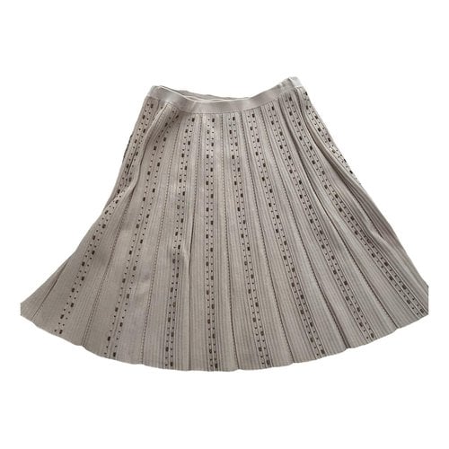 Pre-owned Sandro Mid-length Skirt In Beige