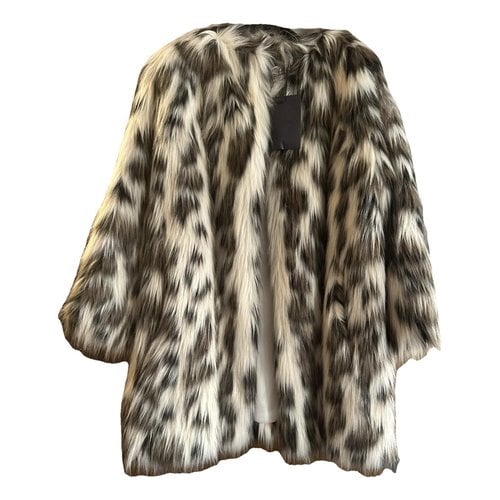Pre-owned Prada Faux Fur Coat In Other
