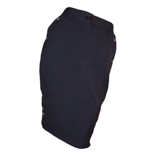 Pre-owned Manoukian Mid-length Skirt In Black