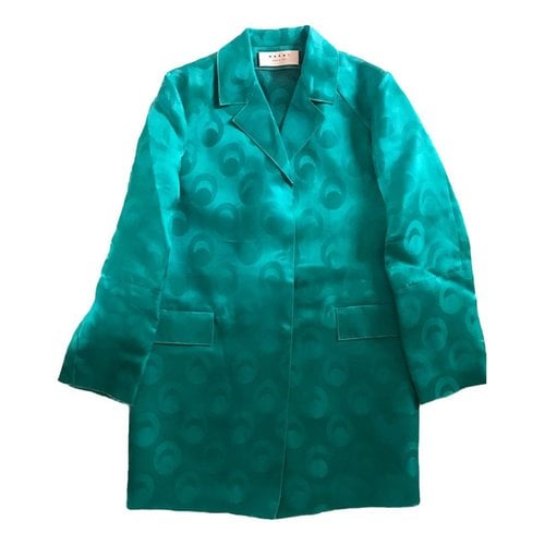 Pre-owned Marni Silk Jacket In Green