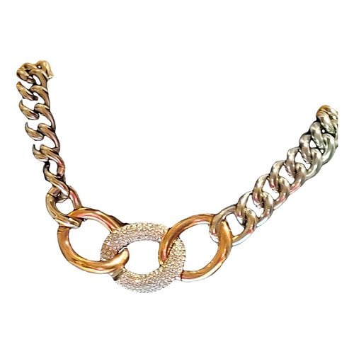 Pre-owned Swarovski Crystal Necklace In Multicolour
