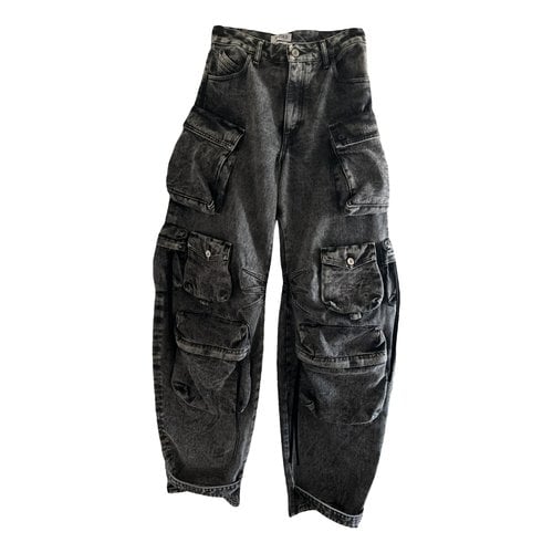 Pre-owned Attico Large Jeans In Grey