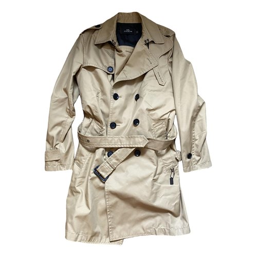 Pre-owned Coach Trench Coat In Beige