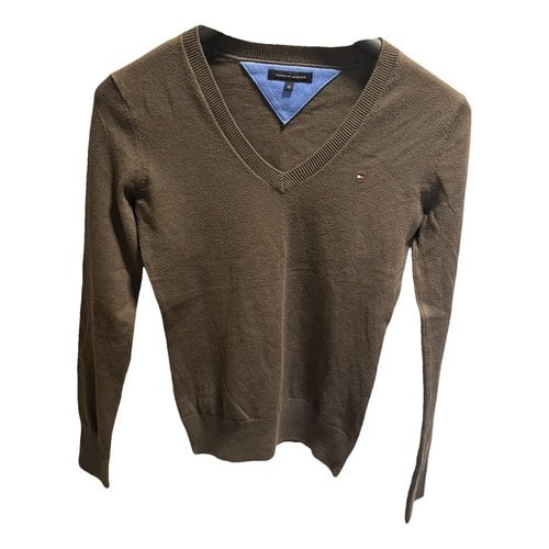 Pre-owned Tommy Hilfiger Pull In Brown