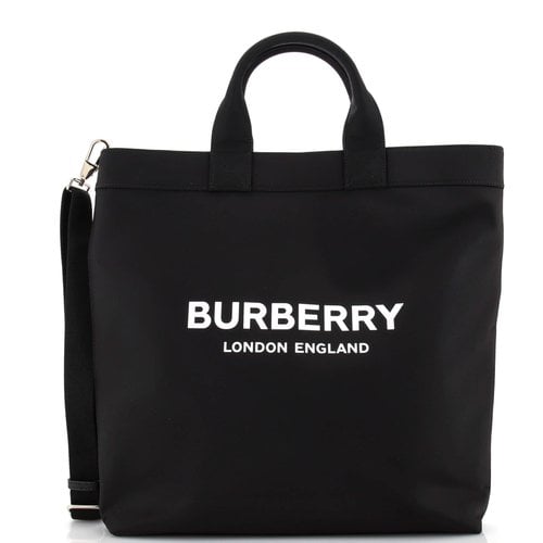 Pre-owned Burberry Leather Handbag In Black