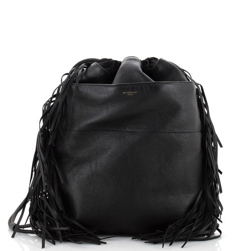 Pre-owned Givenchy Leather Handbag In Black