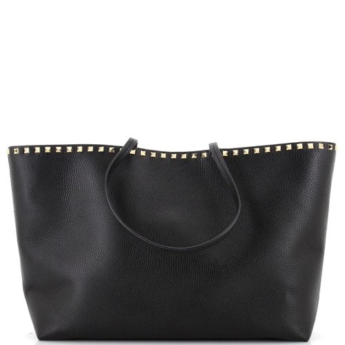 Pre-owned Valentino Garavani Leather Handbag In Black