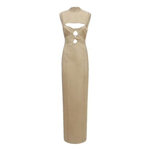 Pre-owned Jacquemus Wool Maxi Dress In Beige