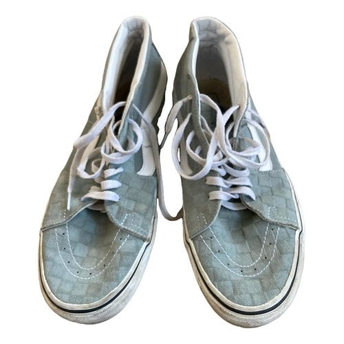 Pre-owned Vans Leather High Trainers In Grey