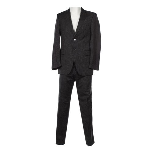 Pre-owned Tommy Hilfiger Wool Suit In Black