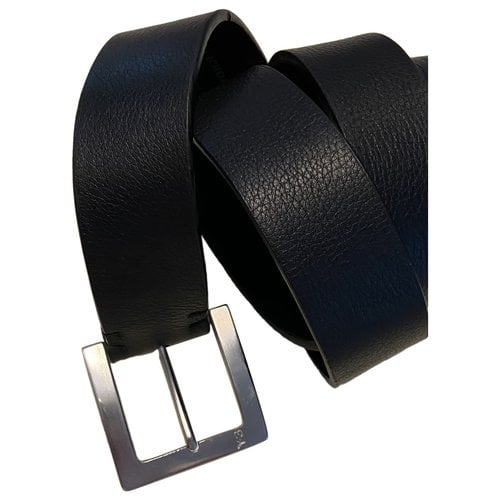 Pre-owned Y-3 By Yohji Yamamoto Leather Belt In Black