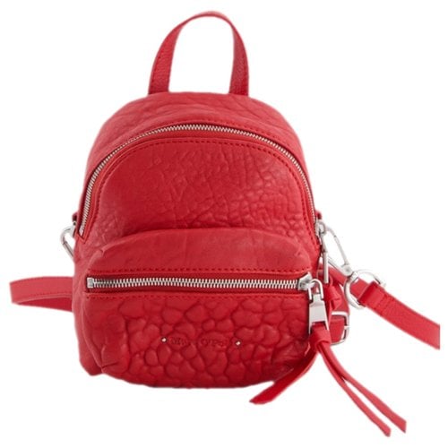 Pre-owned Marc O'polo Leather Backpack In Red