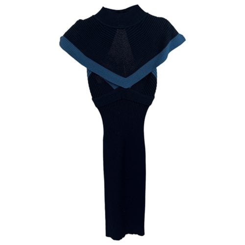 Pre-owned Fendi Mid-length Dress In Blue
