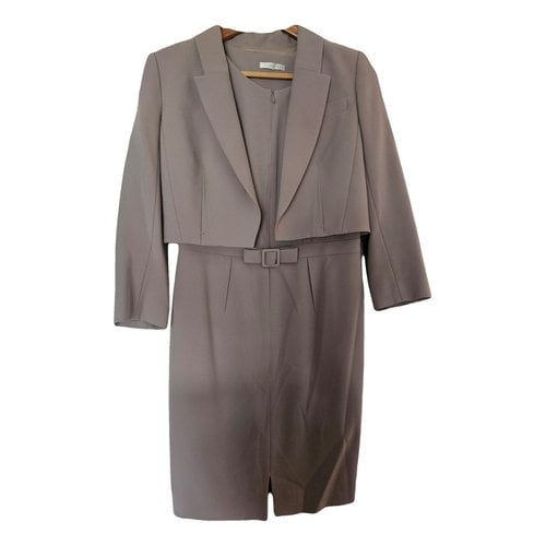 Pre-owned Paule Ka Mid-length Dress In Grey