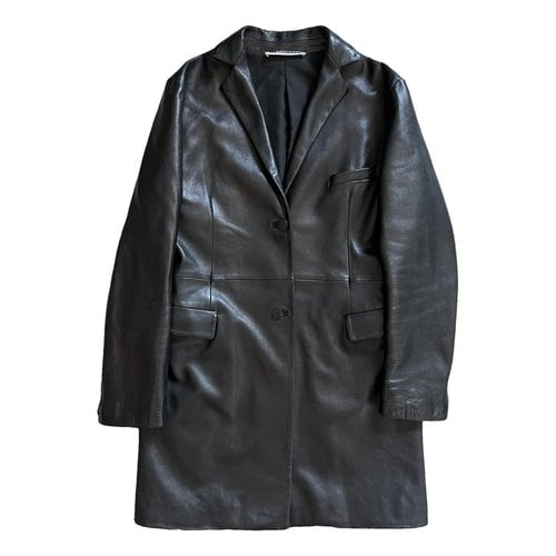 Pre-owned Jil Sander Leather Jacket In Grey
