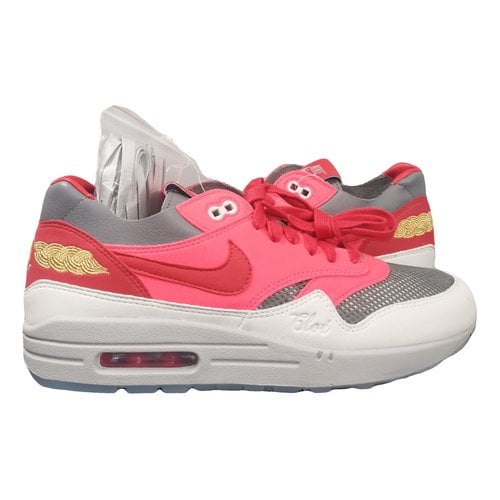 Pre-owned Nike Air Max 1 Leather Low Trainers In Multicolour