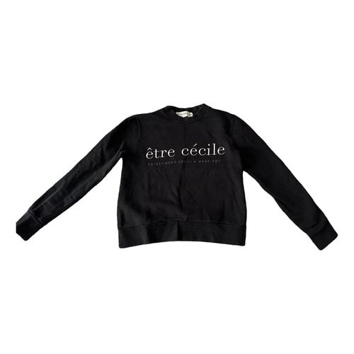 Pre-owned Etre Cecile Top In Black