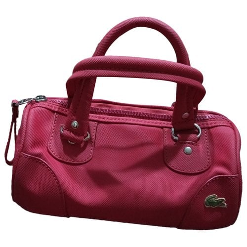 Pre-owned Lacoste Cloth Handbag In Red
