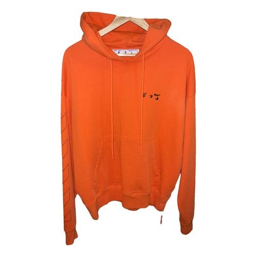 Pre-owned Off-white Sweatshirt In Orange