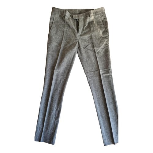 Pre-owned Daniele Alessandrini Trousers In Grey