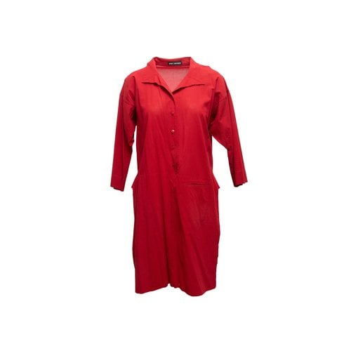 Pre-owned Issey Miyake Dress In Red
