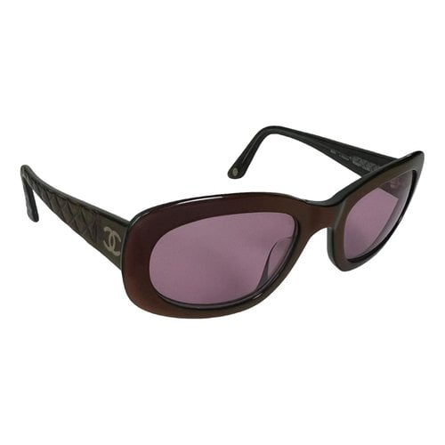 Pre-owned Chanel Sunglasses In Purple