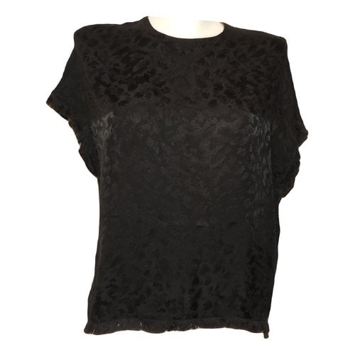 Pre-owned Zadig & Voltaire Silk Top In Black