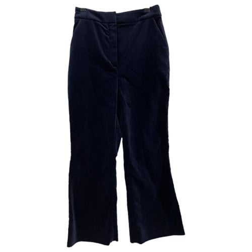 Pre-owned Zimmermann Trousers In Blue