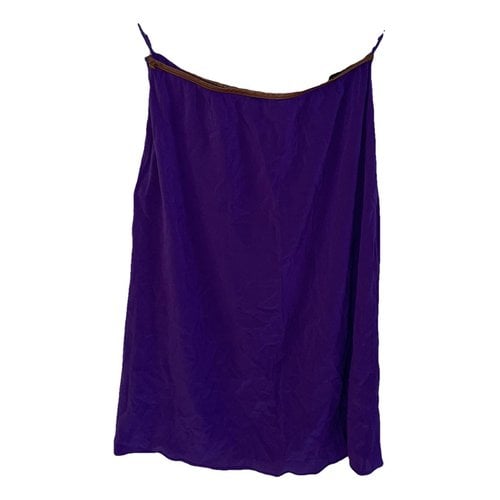 Pre-owned Prada Silk Mid-length Skirt In Purple
