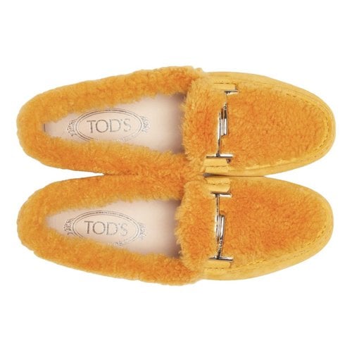 Pre-owned Tod's Leather Mules & Clogs In Yellow