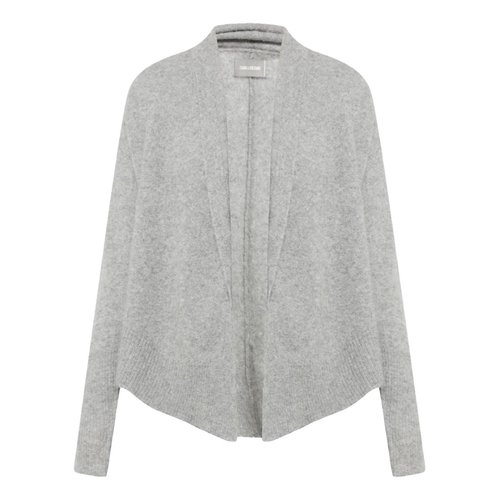 Pre-owned Zadig & Voltaire Cashmere Jacket In Grey