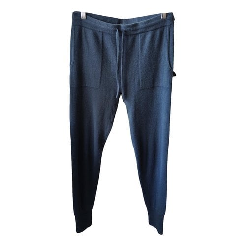 Pre-owned Naadam Cashmere Trousers In Blue