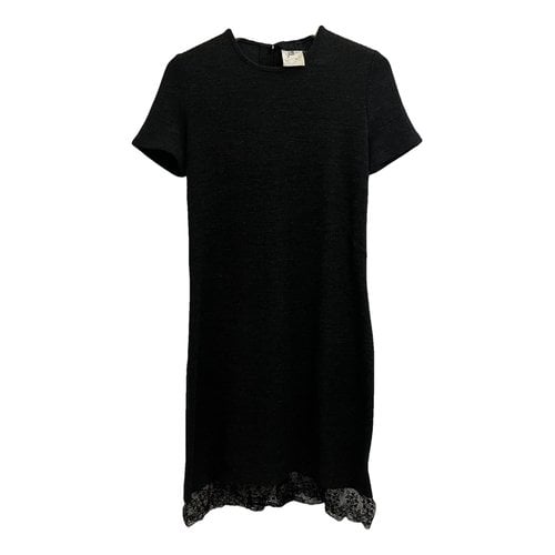 Pre-owned D&g Wool Mid-length Dress In Anthracite