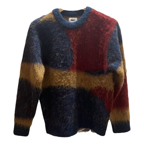 Pre-owned Obey Wool Knitwear & Sweatshirt In Multicolour
