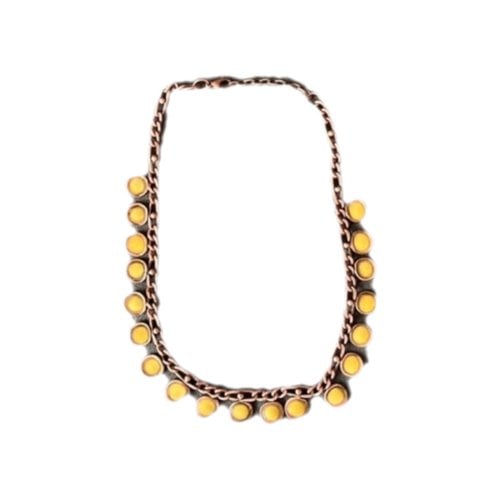 Pre-owned Gas Necklace In Brown
