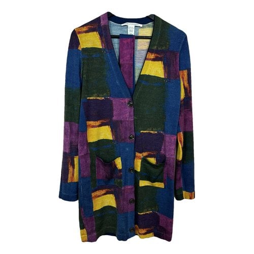 Pre-owned Diane Von Furstenberg Wool Cardigan In Multicolour