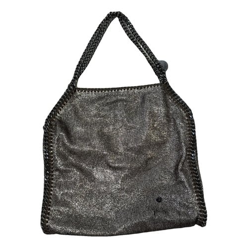 Pre-owned Stella Mccartney Falabella Vegan Leather Handbag In Gold