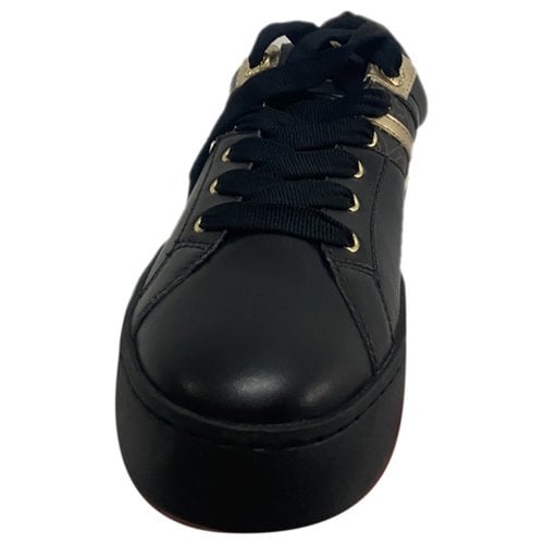 Pre-owned Liujo Leather Trainers In Black