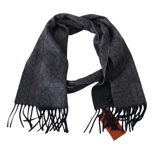 Pre-owned Missoni Wool Scarf & Pocket Square In Grey