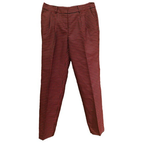 Pre-owned Kate Spade Trousers In Red