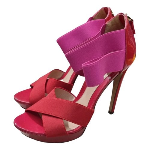 Pre-owned Fendi Leather Heels In Red