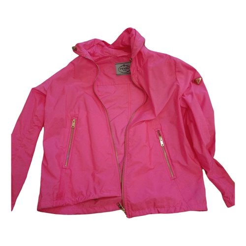 Pre-owned Prada Trench Coat In Pink
